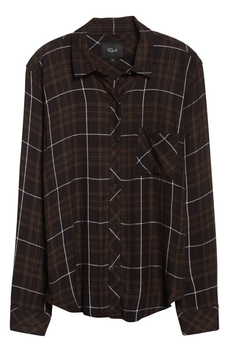 Rails Hunter Plaid Button-Up Shirt, Alternate, color, Olive Carbon White