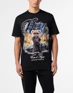 PHILIPP PLEIN Round Neck T-Shirt Teddy Racing Men