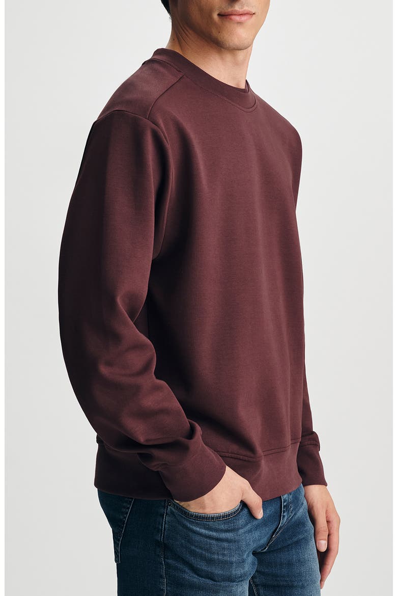 Cotton Blend Sweatshirt, Alternate, color, FUDGE
