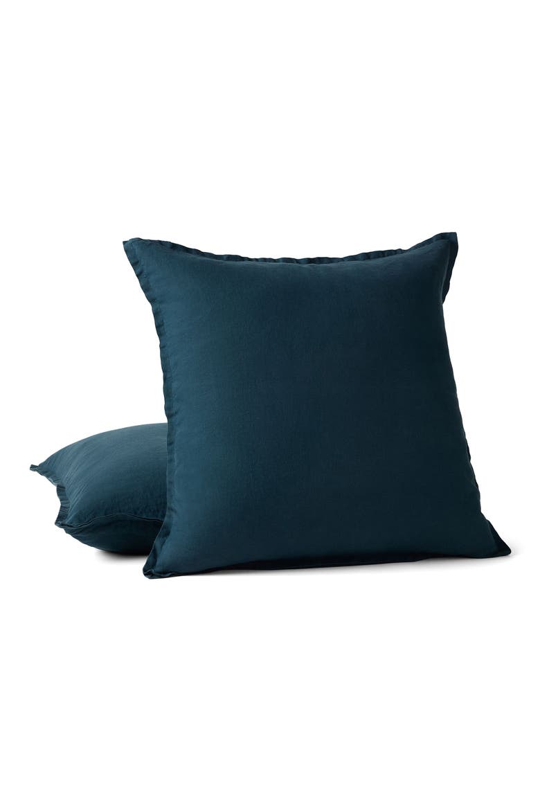 Relaxed Organic Linen Accent Pillow, Main, color, MIDNIGHT INDIGO
