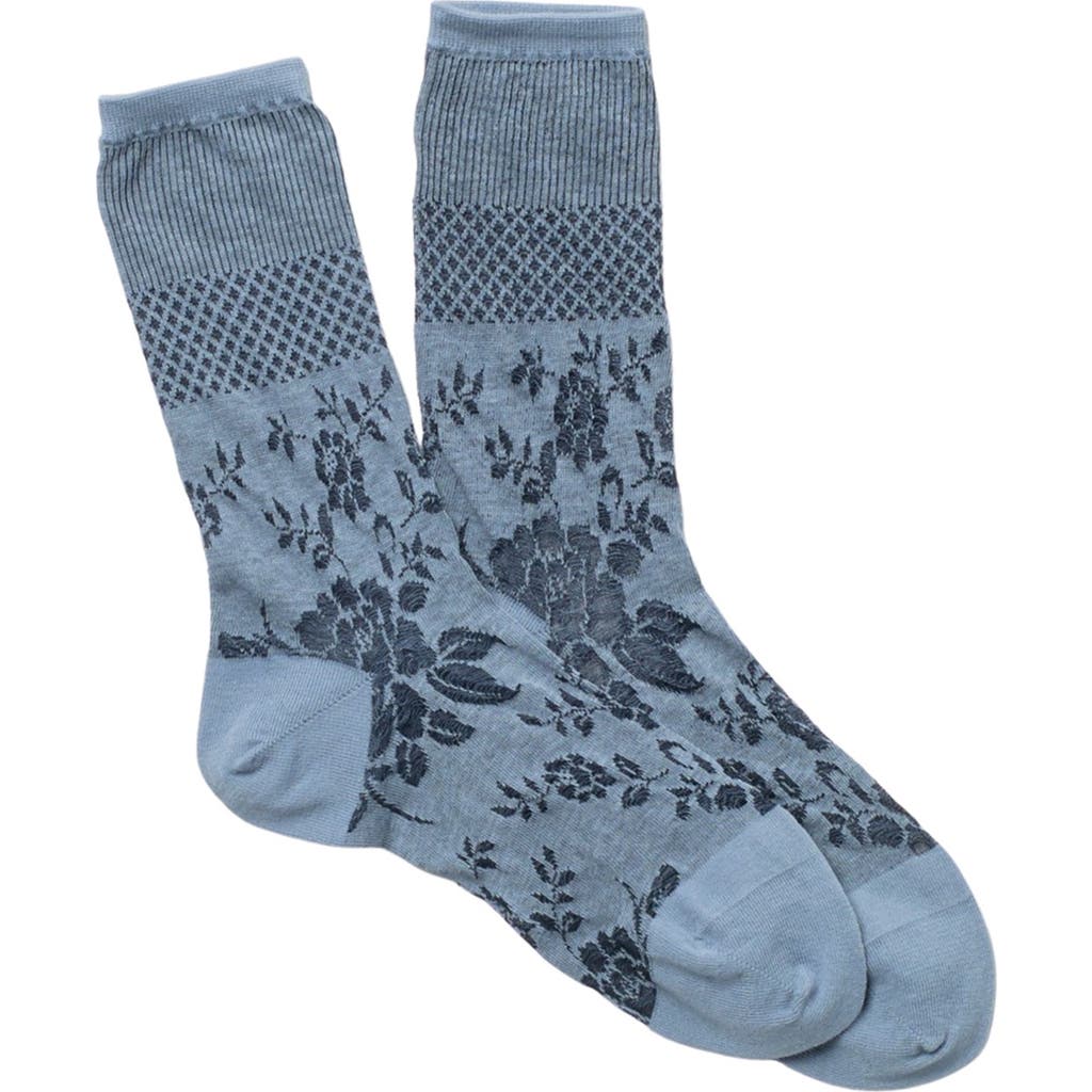 Natori Floral Fields Crew Socks
