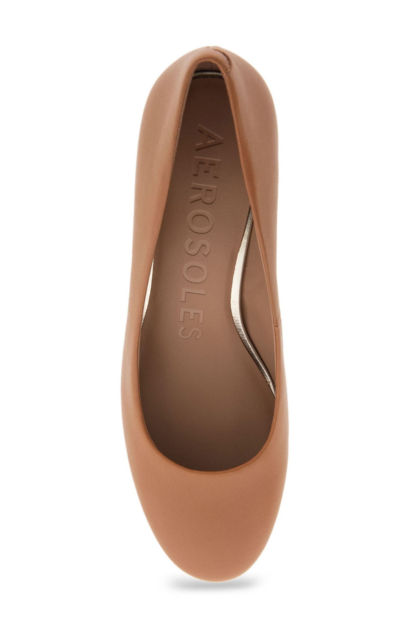 Aerosoles Ebel Block Heel Pump - Wide Width Available, Alternate, color, Tan Leather/Tan