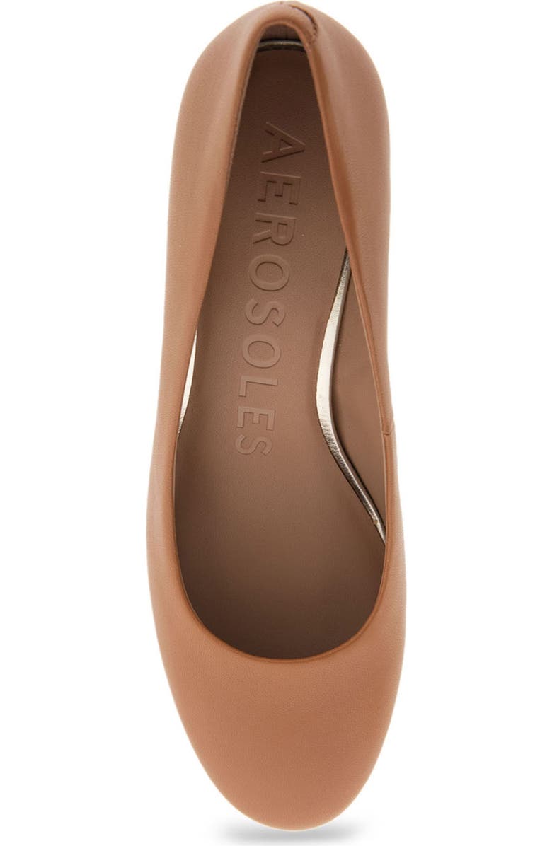 Aerosoles Ebel Block Heel Pump - Wide Width Available, Alternate, color, Tan Leather/Tan