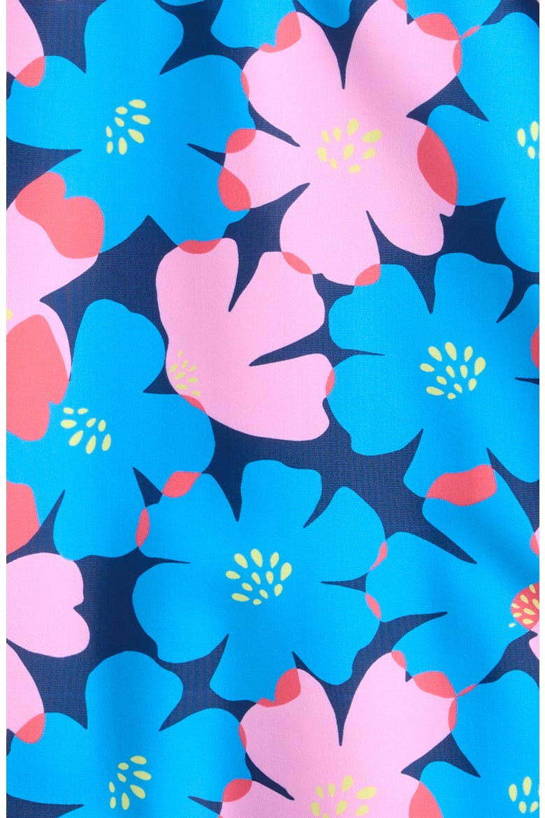 Kids' Sully Floral Ruffle One-Piece Swimsuit, Alternate, color, BLUE MULTI