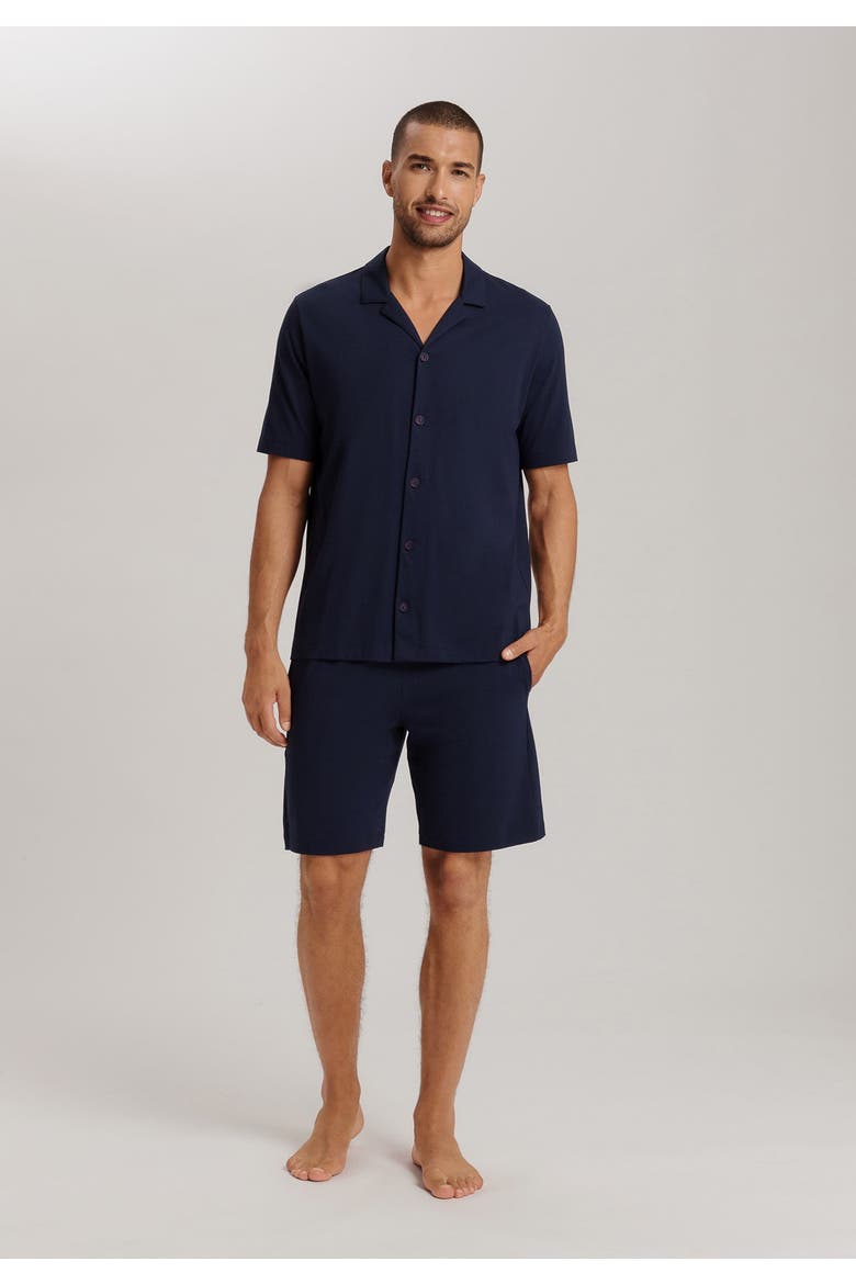 Night And Day Notch Collar Button Front Cotton Shirt, Alternate, color, Deep Navy