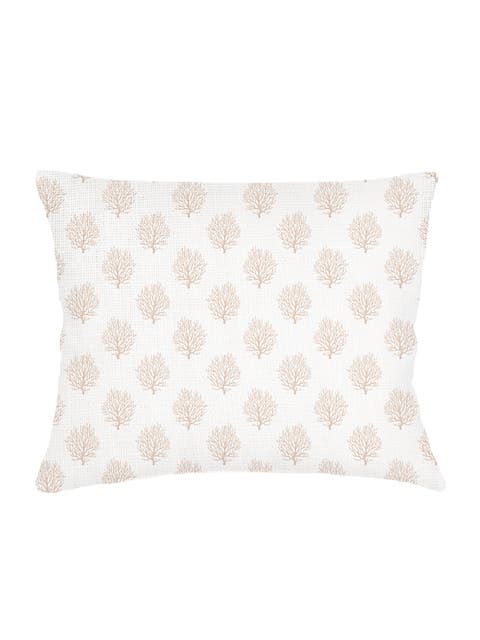 Ocean Coral Linen Dutch Euro Pillow Cover Only