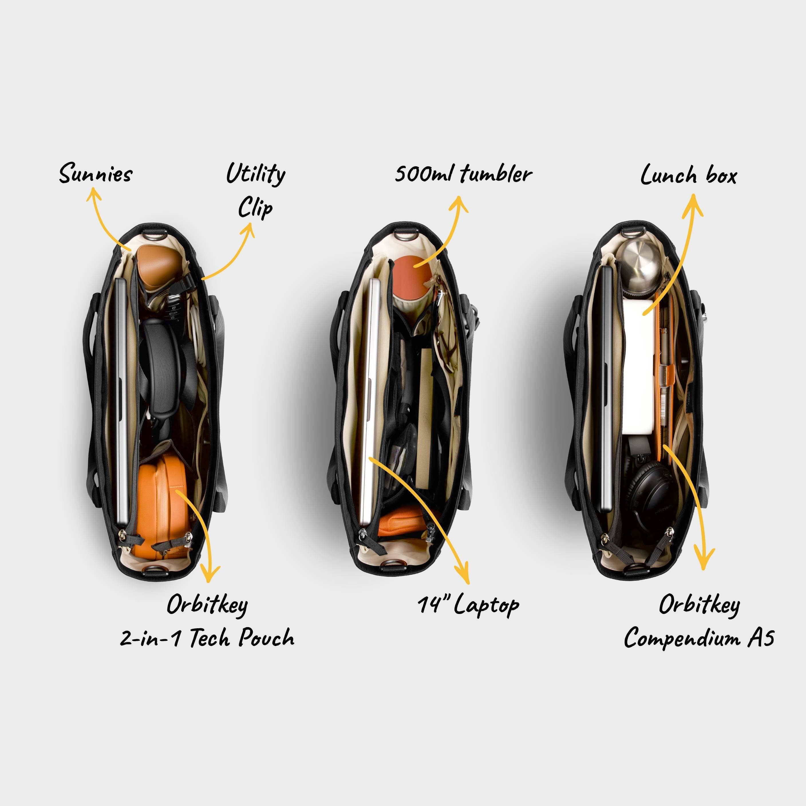 Orbitkey Daily Tote, Alternate, color, Black