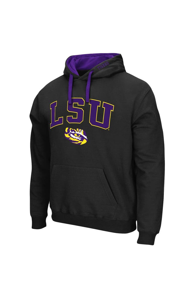 COLOSSEUM Men's Colosseum Black LSU Tigers Big & Tall Arch & Logo 2.0 Pullover Hoodie, Alternate, color, Black