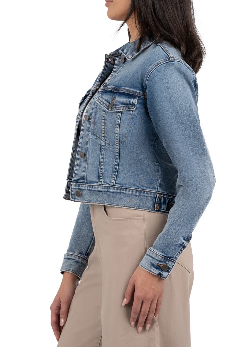 Angela Crop Denim Jacket, Alternate, color, PERFORM BLUE
