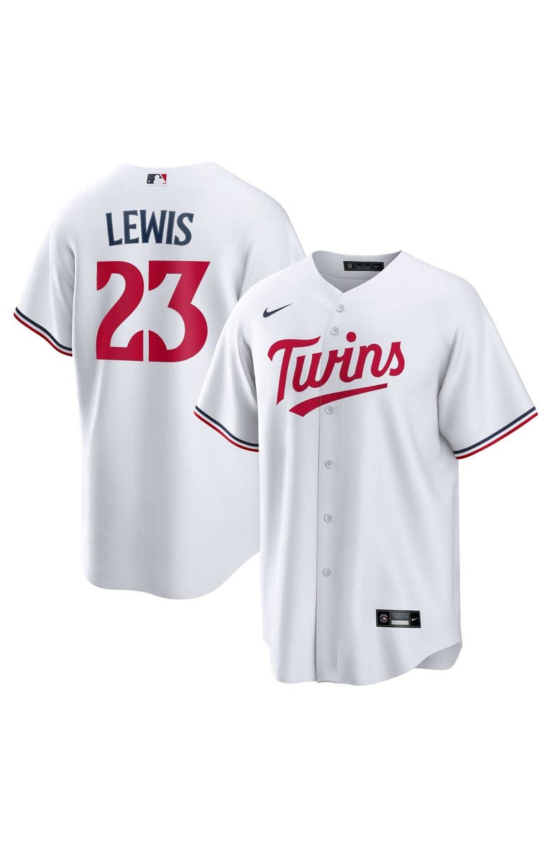 Nike Men's Nike Royce Lewis White Minnesota Twins Replica Player Jersey, Alternate, color, 