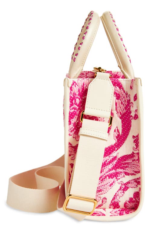 Versace Small Barocco Raffia Tote