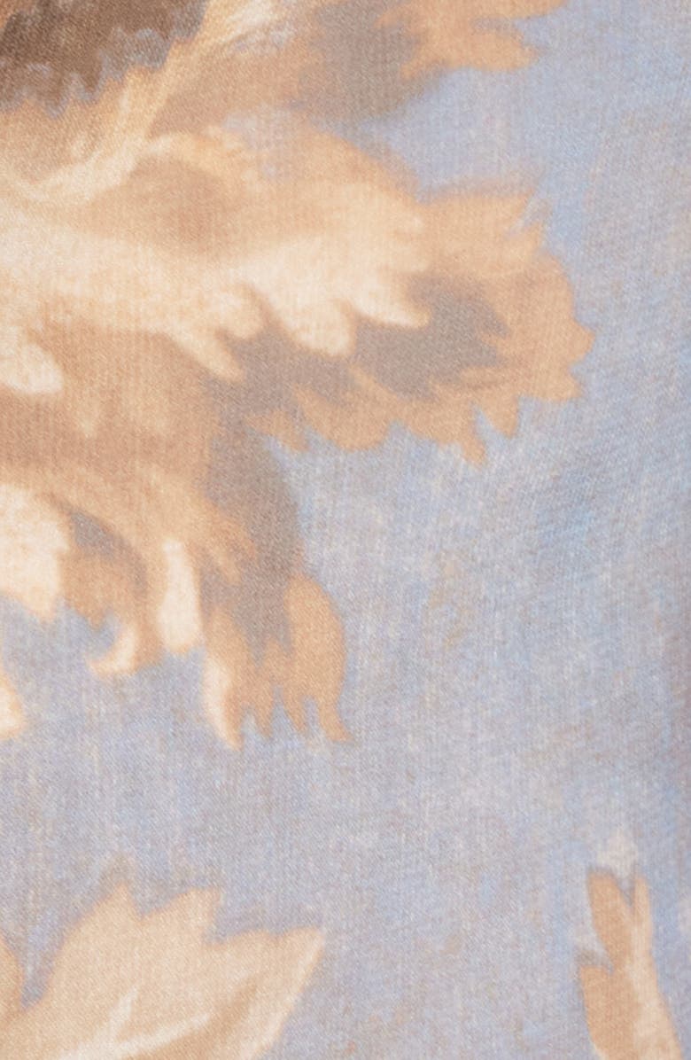 KOBI HALPERIN Mullin Floral Trumpet Sleeve Shirt, Alternate, color, Skyline Multi