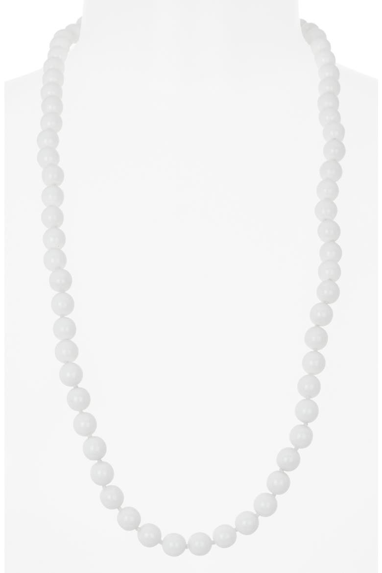 Beaded Necklace, Alternate, color, WHITE