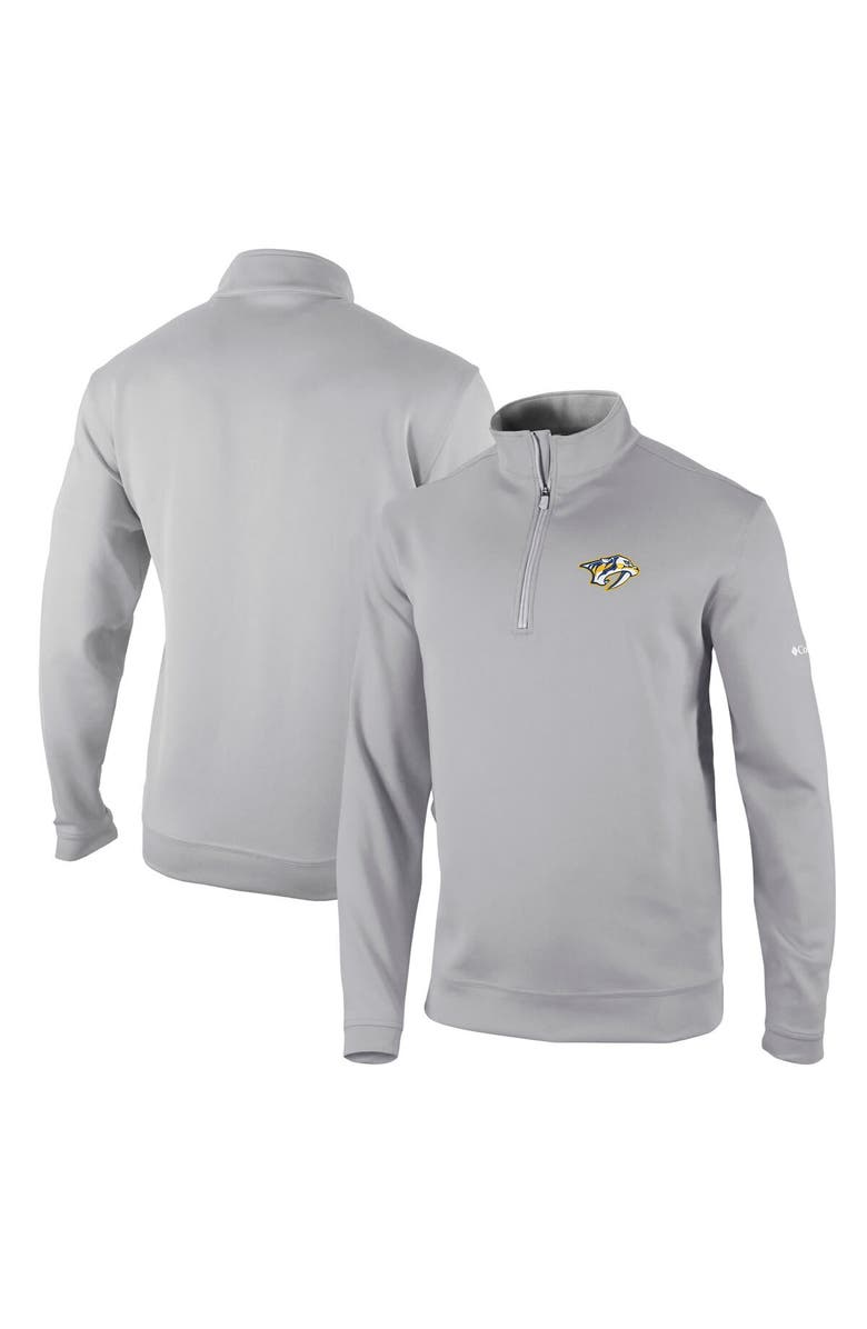Columbia Men's Columbia Gray Nashville Predators Wickham Hills Omni-Wick Quarter-Zip Jacket, Main, color, Gray