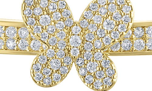 Fzn Kids' Butterfly Cubic Zirconia Pavé Bracelet In Yellow