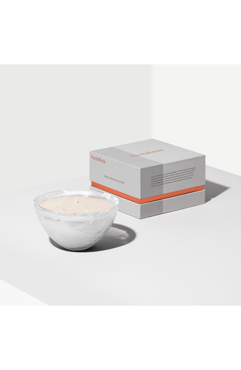 Kosta Boda Contrast Candle, Alternate, color, White