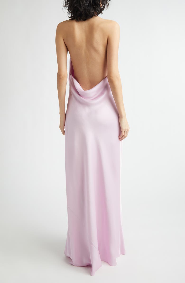Stella McCartney Envers Satin Cocktail Slipdress, Alternate, color, Light Orchid
