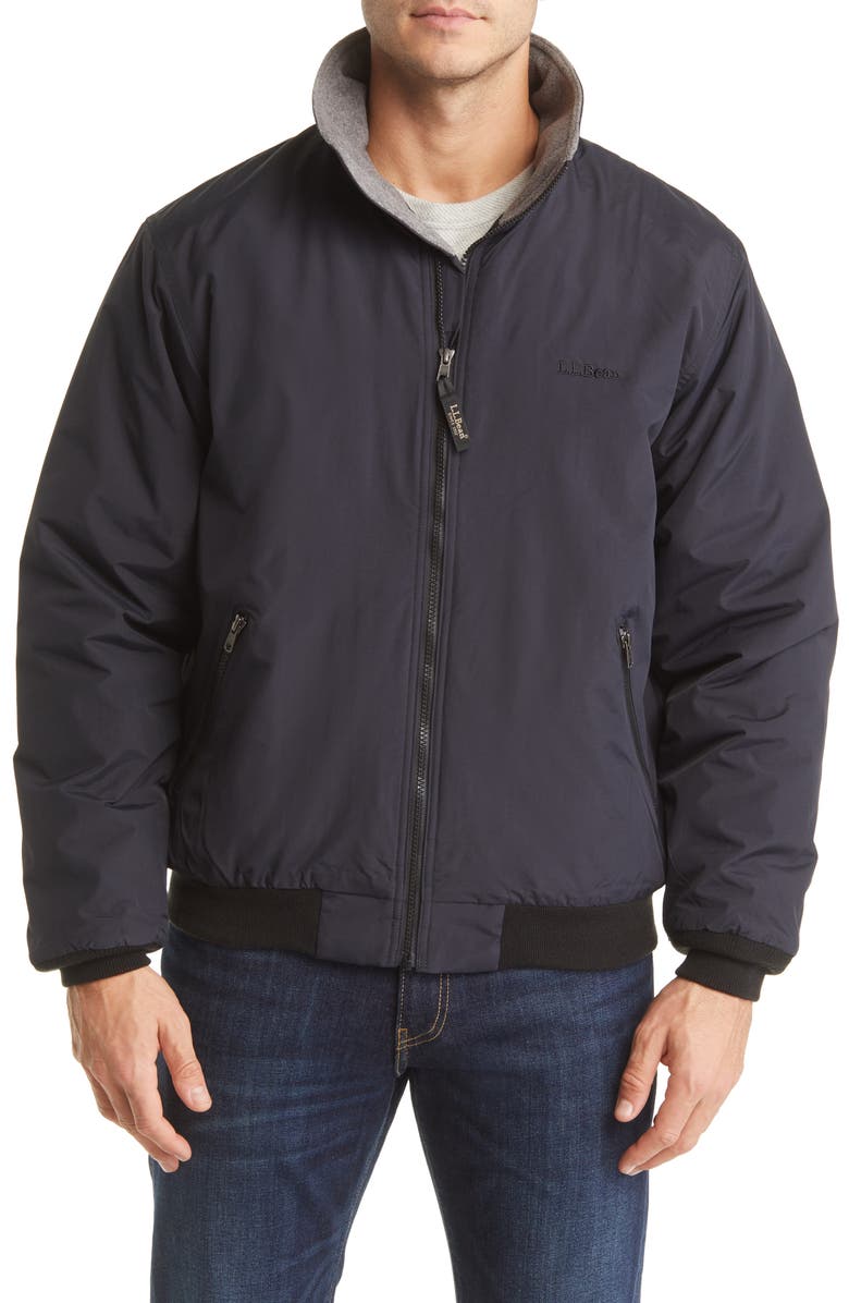 L.L.Bean Warm-Up Fleece Lined Water Resistant Jacket, Alternate, color, 