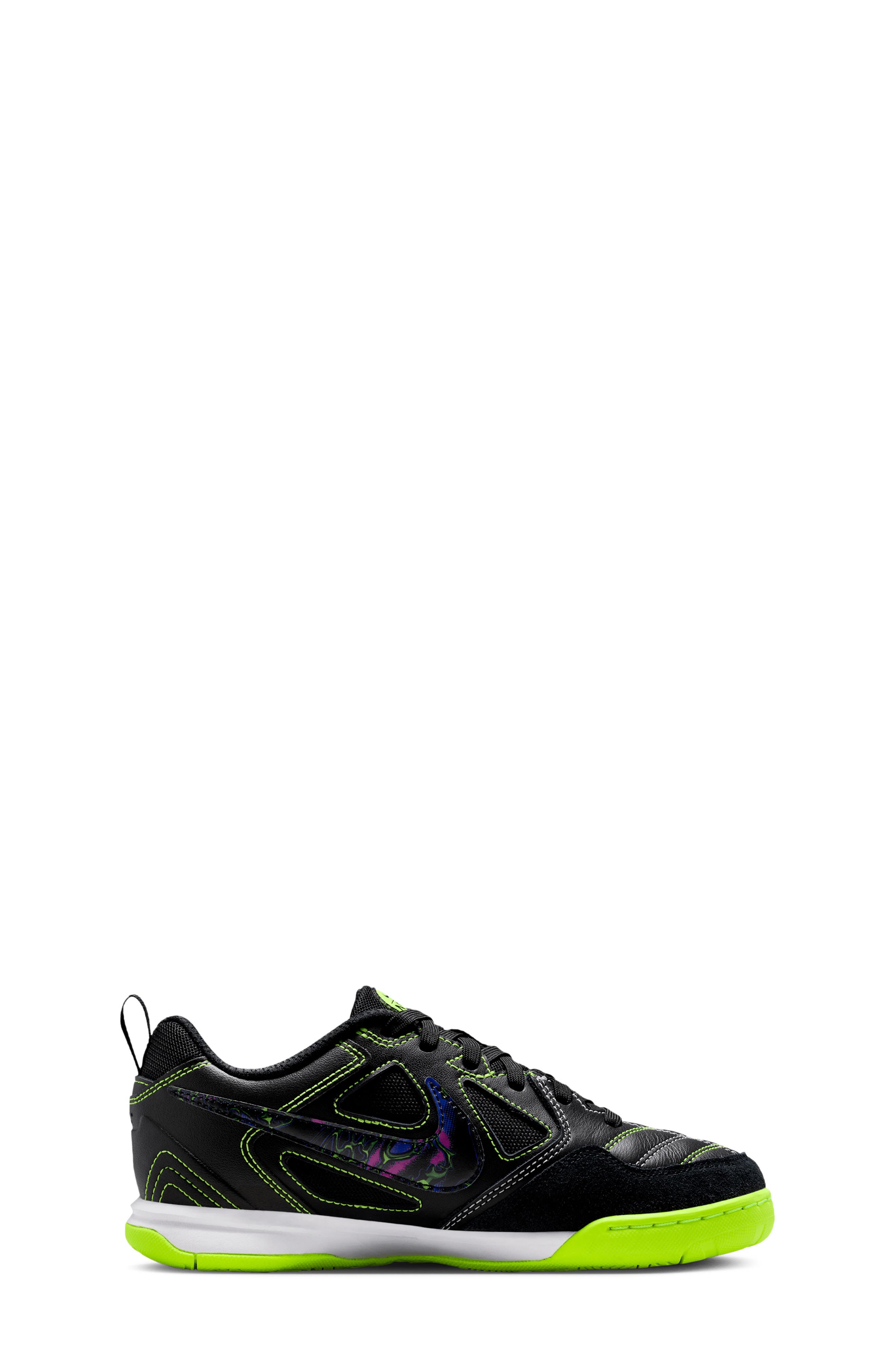 Nike Kids' Gato SE Soccer Sneaker, Alternate, color, Black/ Volt/ White/ Black