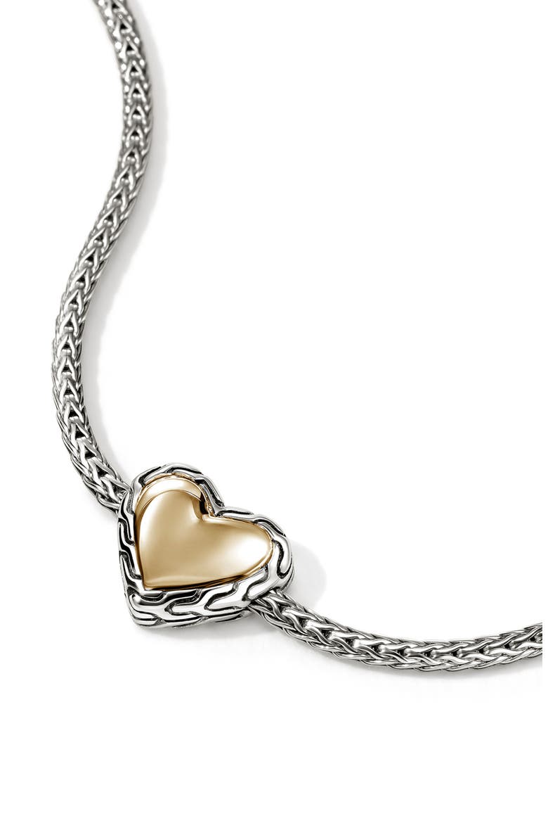 Essential Heart Bracelet, Alternate, color, SILVER