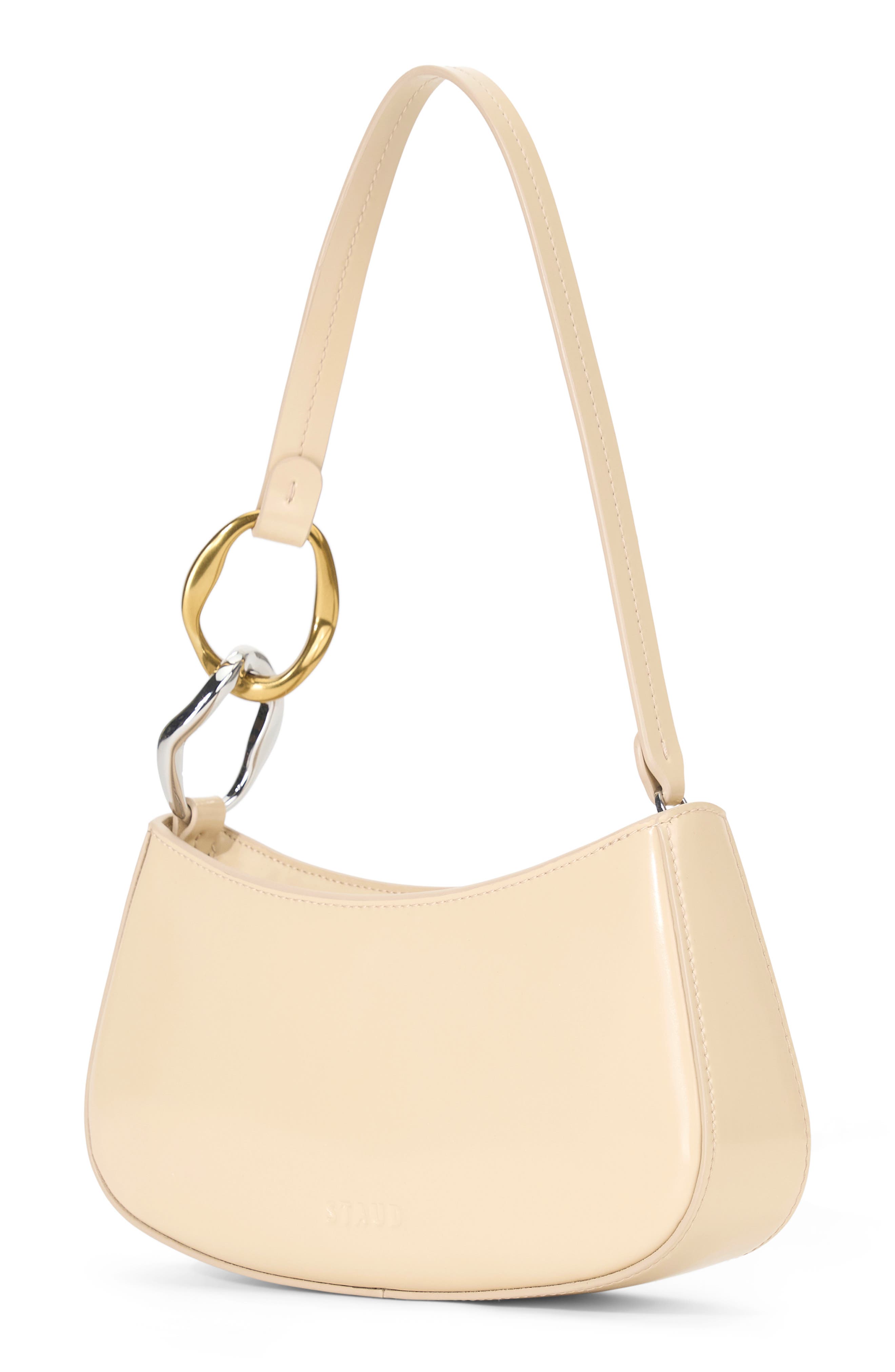 STAUD Ollie Leather Shoulder Bag, Main, color, 