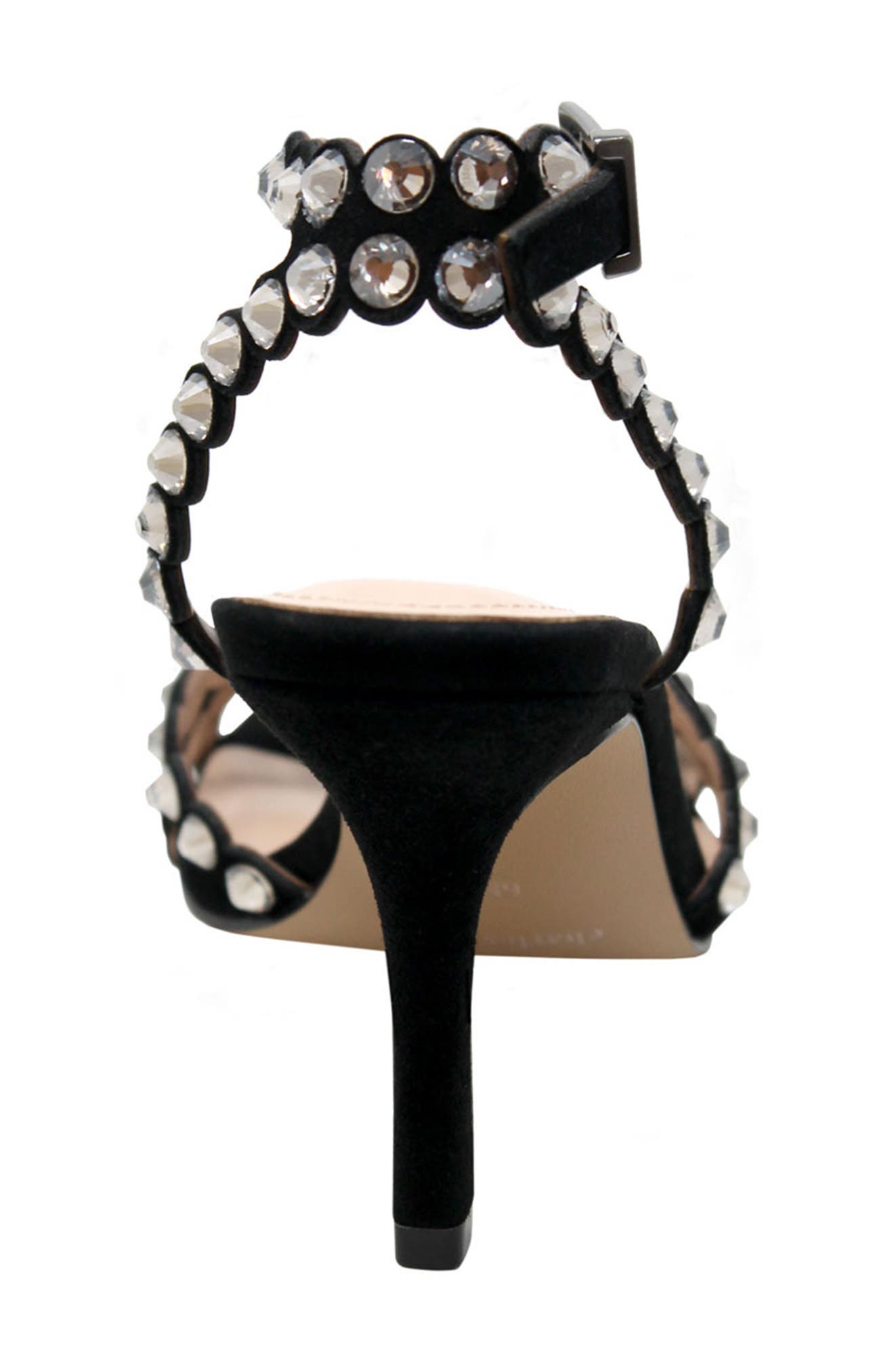 Charles David Penelope Embellished Suede Stiletto Sandal, Alternate, color, 