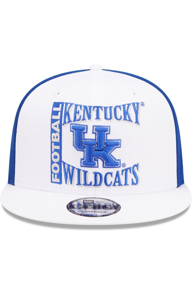 New Era Men's New Era White/Blue Kentucky Wildcats Retro Sport 9FIFTY Snapback Hat, Alternate, color, Blue
