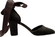 Forever & Always Shoes Gisele High Block Heels with Ribbon