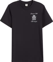 Sporty & Rich x The Carlyle Crest Cotton Graphic T-Shirt
