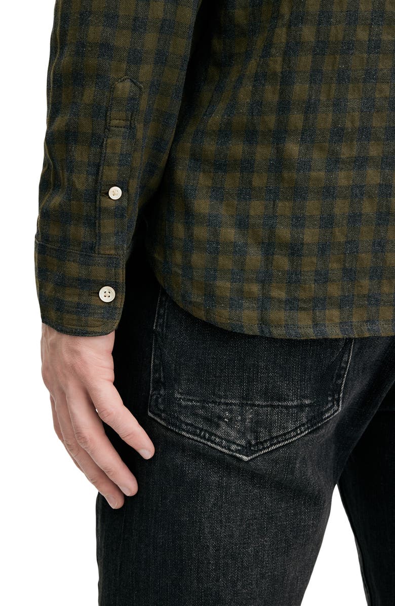 AllSaints Ryker Check Flannel Button-Up Shirt, Alternate, color,