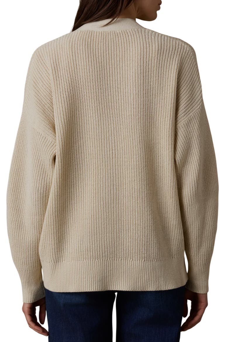 Miramar Linen & Organic Cotton Cardigan, Alternate, color, SUMMER SAND
