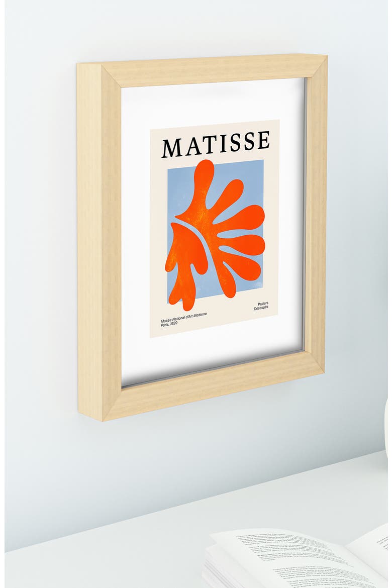 Coral Leaf Matisse Edition Mid Century Series Art Print, Alternate, color, MULTI