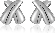 Kellery Bond Sculpture Silver Earrings
