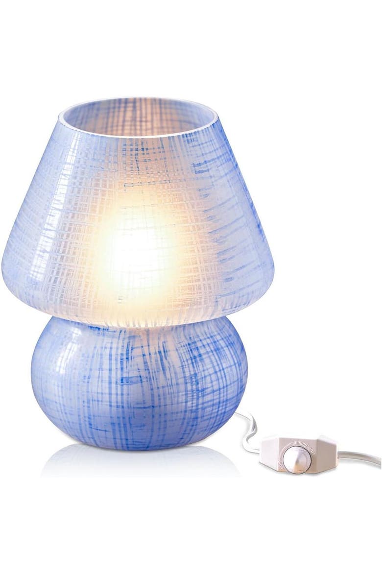 Retro Mushroom LED Table Lamp, Modern Dimmable E26 Socket, Main, color, Blue