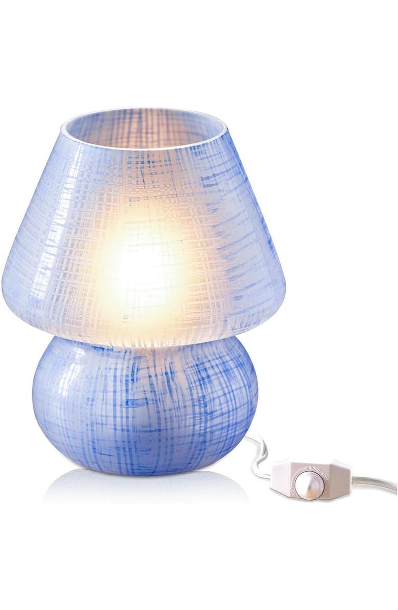 Next Glow Retro Mushroom LED Table Lamp, Modern Dimmable E26 Socket, Main, color, Blue