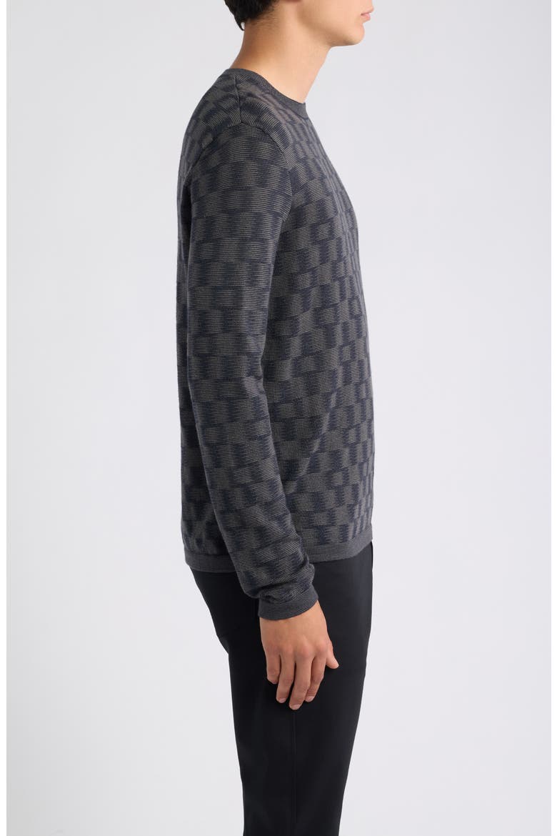 Wool Crewneck Sweater, Alternate, color, NAVY