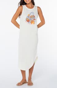 Roxy Made in the Sun Wildflower Cotton Midi Sundress