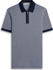 Bugatchi Quarter Zip Polo