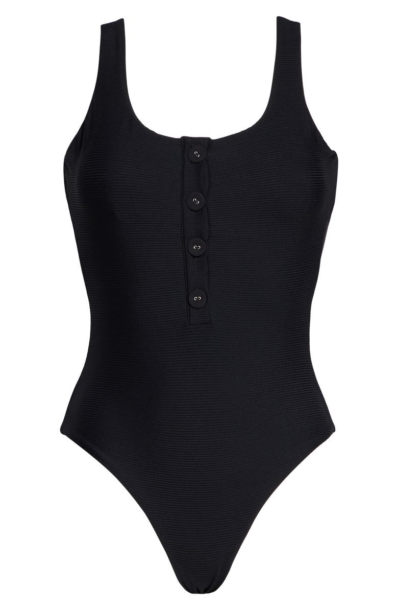 Onia Sandra Ribbed One-Piece Swimsuit, Alternate, color, 