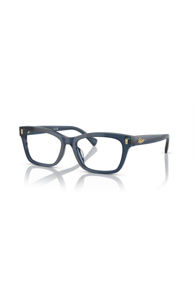 54mm Rectangle optical glasses, Main, color, Blue