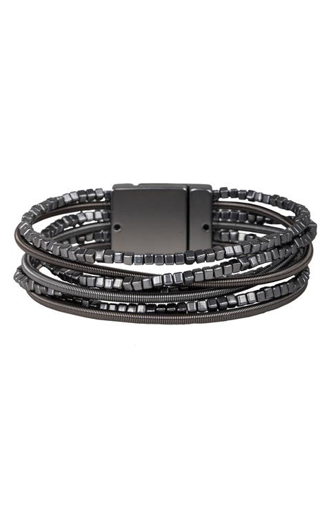 Gunmetal Layered Bracelet
