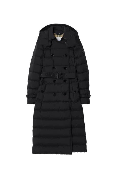 Long Nylon Audley Puffer Coat