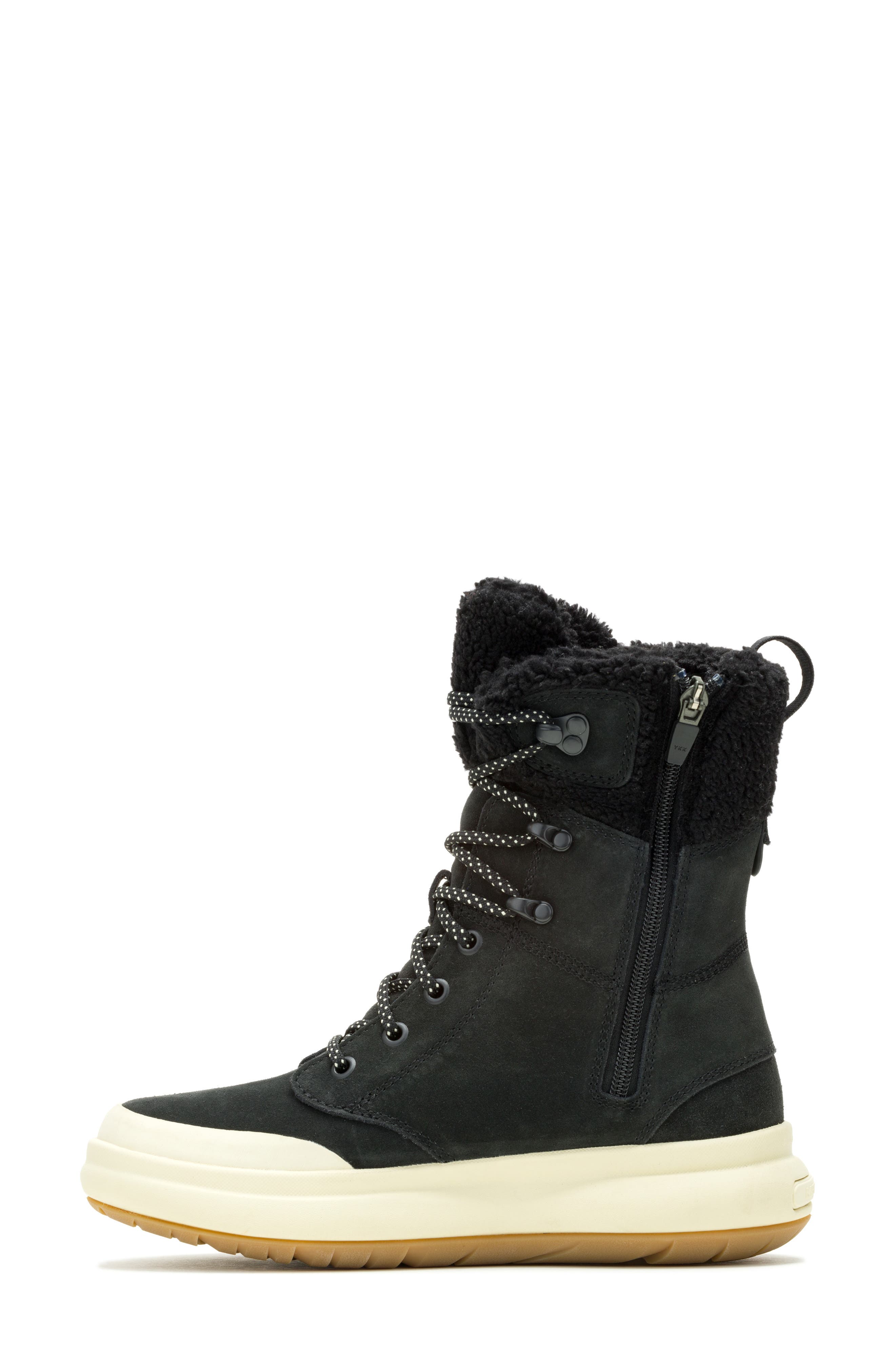 Merrell Marquette Thermo Waterproof Faux Shearling Lined Boot, Alternate, color, Black