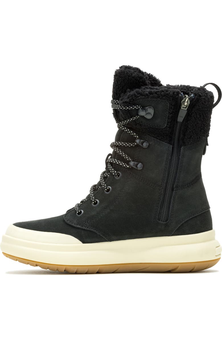 Merrell Marquette Thermo Waterproof Faux Shearling Lined Boot, Alternate, color, Black