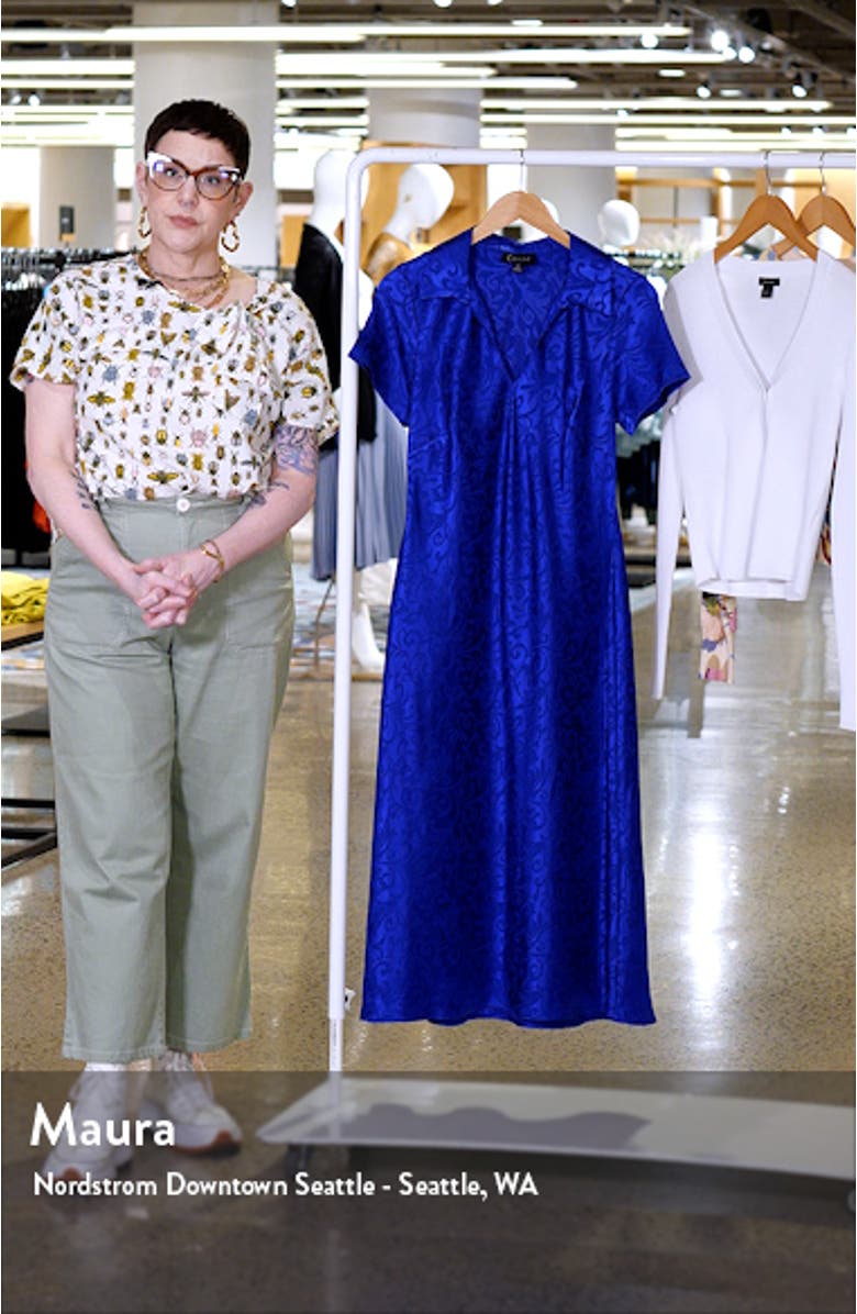 Jacquard A-Line Midi Dress, sales video thumbnail