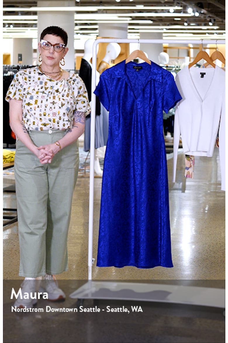 Jacquard A-Line Midi Dress video