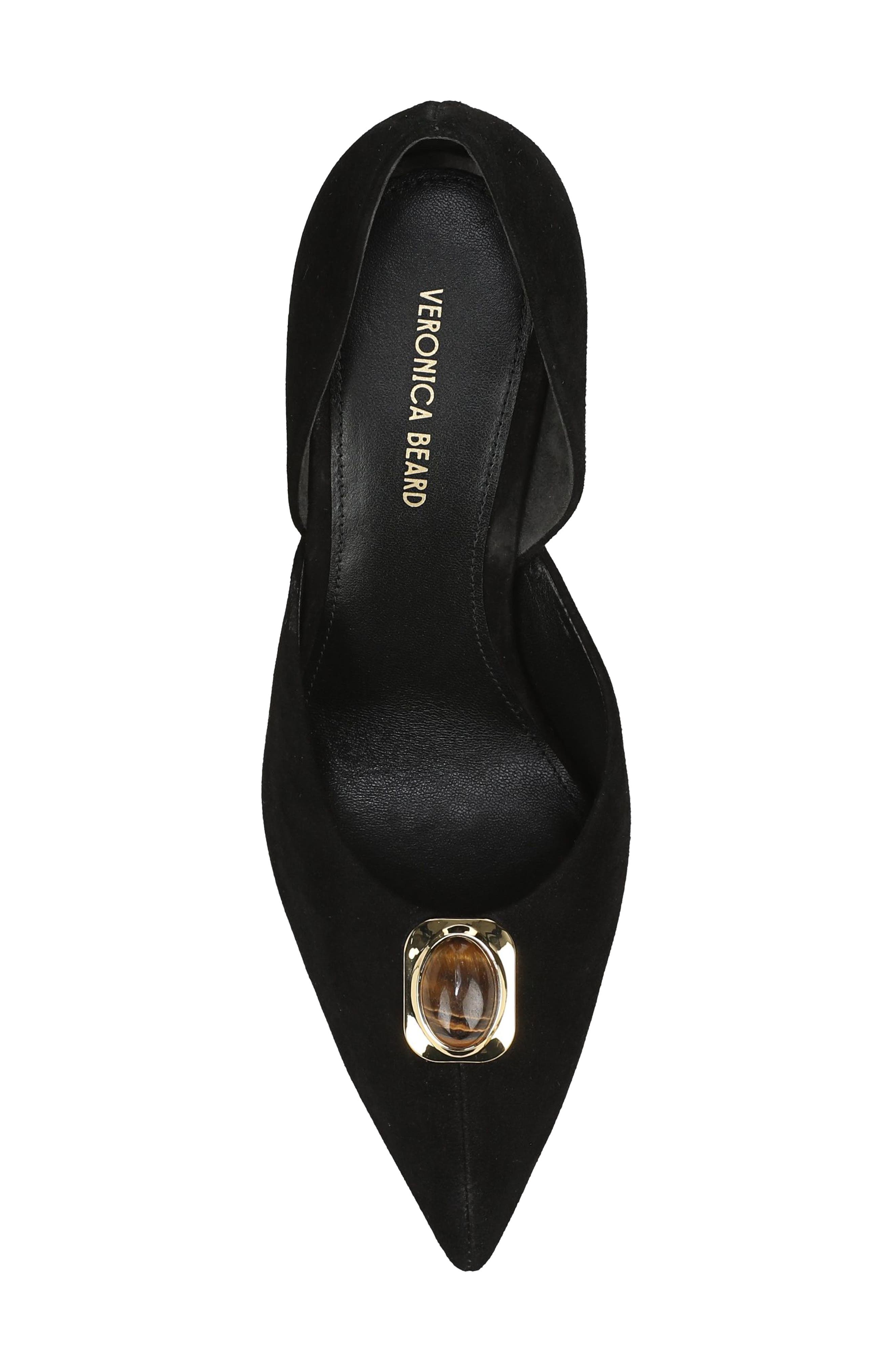 Lorena d'Orsay Pump, Alternate, color, BLACK SUEDE LEATHER
