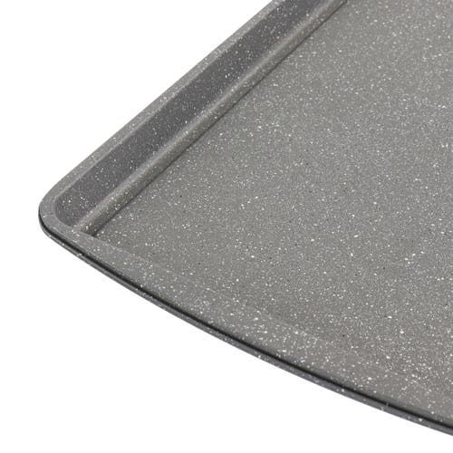 Oster 3 Piece Carbon Steel Cookie Sheet Set In Gray