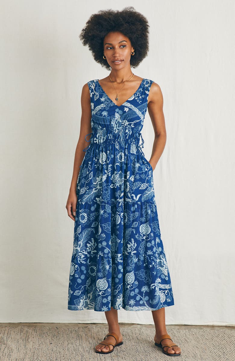 Faherty Sandbar Maxi Sundress, Alternate, color,