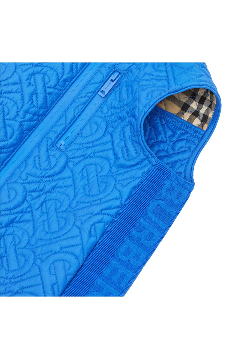 Burberry Kids' Giaden TB Monogram Quilted Vest, Alternate, color,